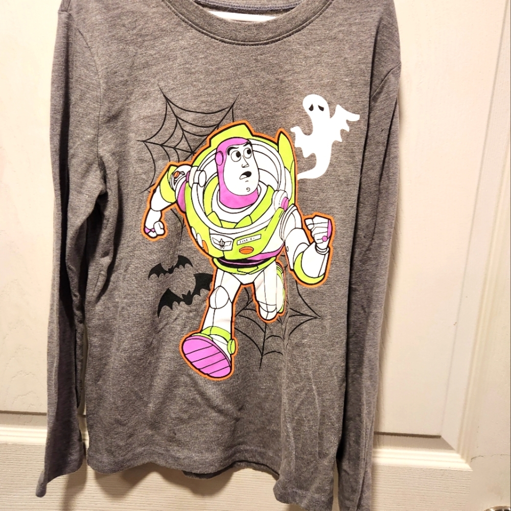 Jumping Beans Gray Long Sleeve Tee with Halloween Buzz Lightyear